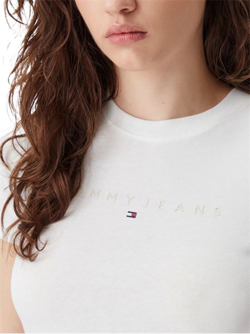 T-shirt bianca in cotone Tommy Jeans | DW0DW20315YBL